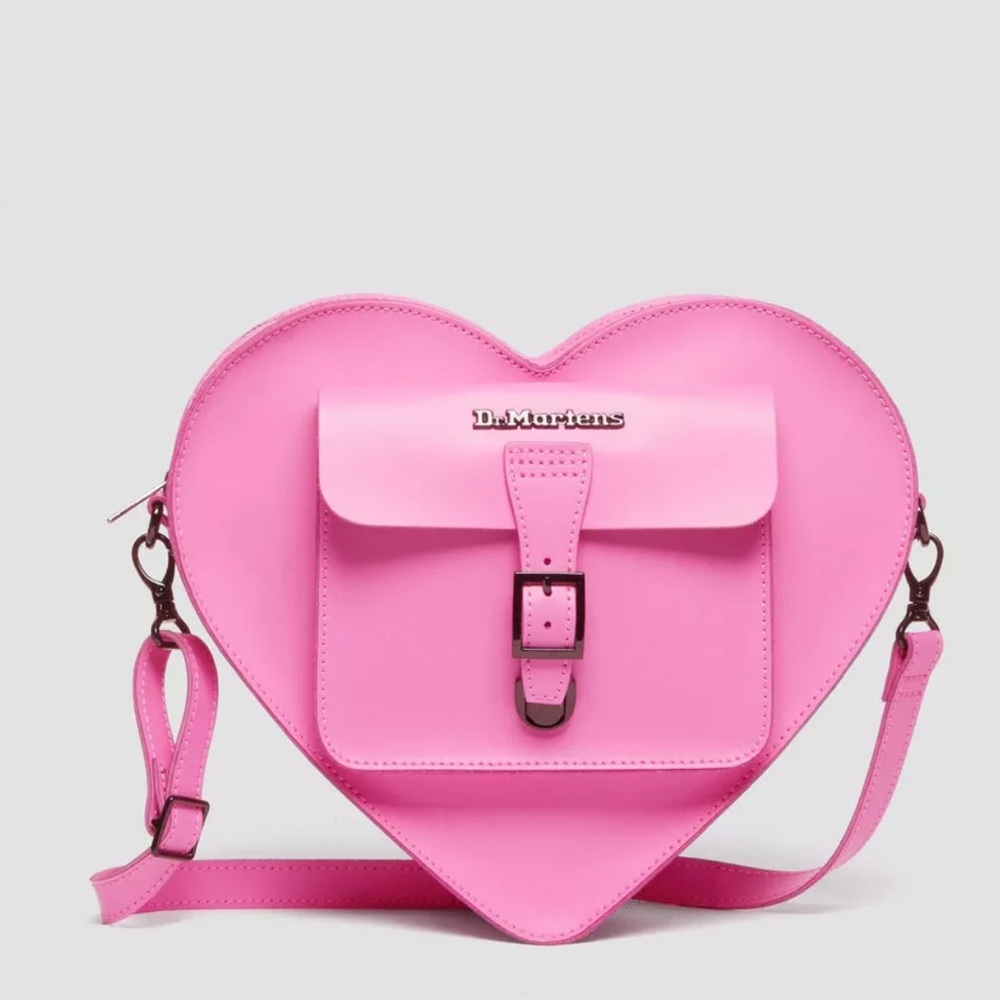 Dr. Martens Pink Heart Crossbody Bag